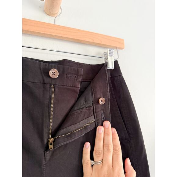 J.Crew Factory | NWT High-rise Girlfriend Chino Pant in Black | Sz 00 - Picture 5 of 10